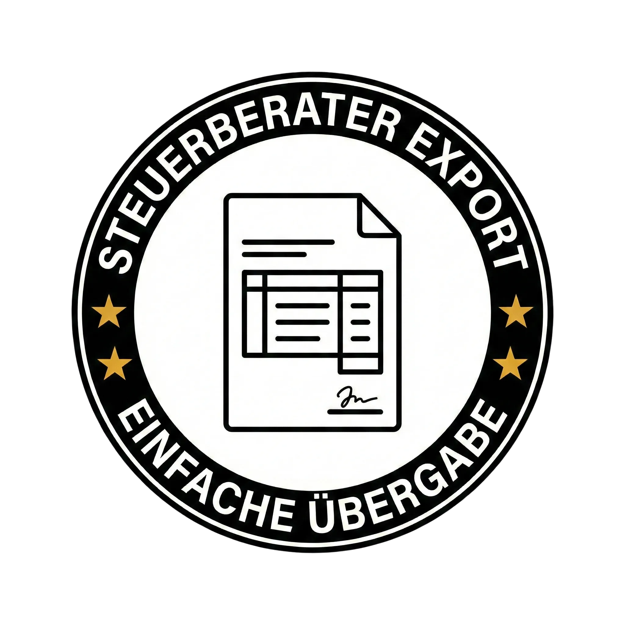 Steuerberater Export – einfache Übergabe Badge